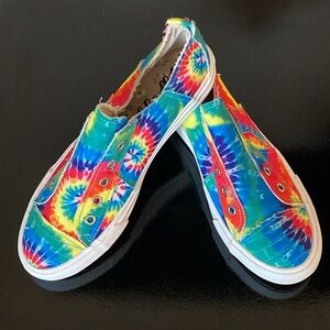 Gypsy Jazz Tie Dyed Slip On Sneakers Size 8 Women New